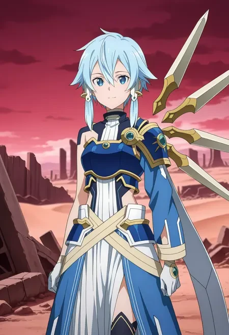 《刀剑神域》朝田诗乃角色Illus LoRA插图14 《刀剑神域》朝田诗乃角色Illus LoRA插图14