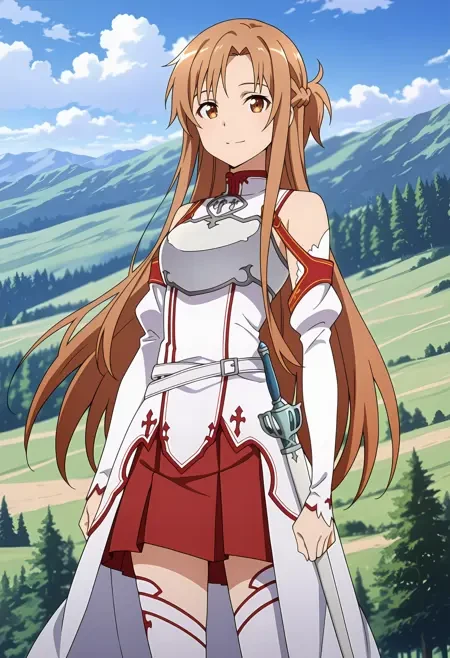 《刀剑神域》亚斯娜角色服饰LoRA插图4 《刀剑神域》亚斯娜角色服饰LoRA插图4