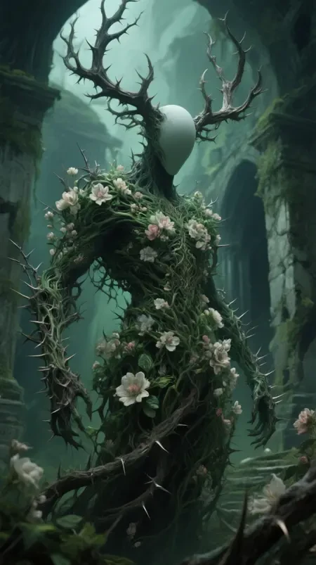 无脸之神/黑暗奇幻画风Qwen LoRA插图7 无脸之神/黑暗奇幻画风Qwen LoRA插图7