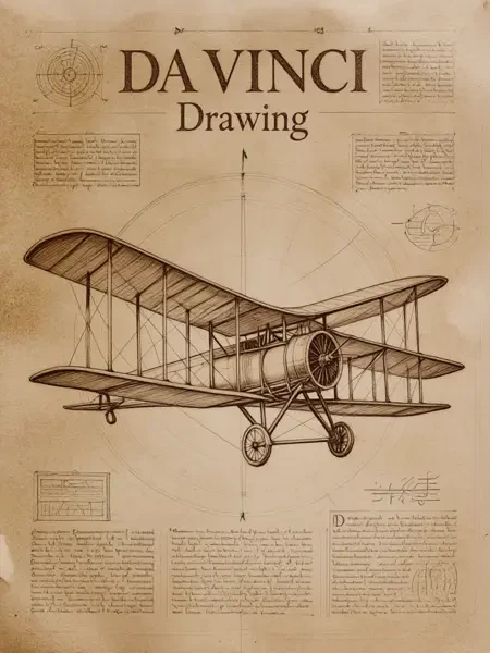 达芬奇绘画风格/羊皮纸蓝图LoRA插图8 达芬奇绘画风格/羊皮纸蓝图LoRA插图8