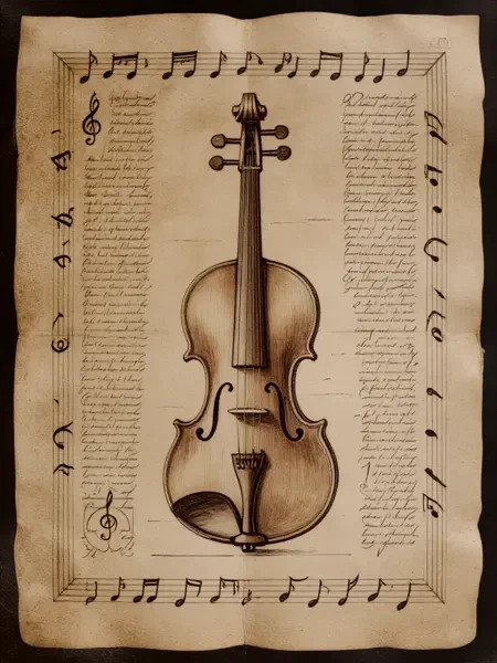 达芬奇绘画风格/羊皮纸蓝图LoRA插图6 达芬奇绘画风格/羊皮纸蓝图LoRA插图6