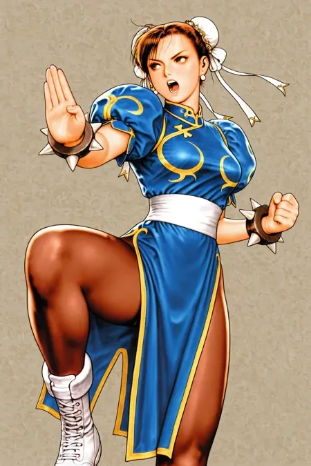 拳皇/街头霸王复古角色画风LoRA插图12 拳皇/街头霸王复古角色画风LoRA插图12