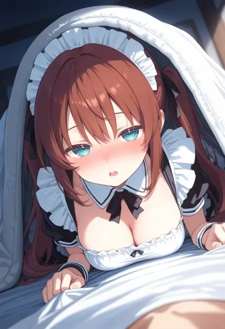 躲在被子里/钻进被子姿势Illus LoRA插图11 躲在被子里/钻进被子姿势Illus LoRA插图11