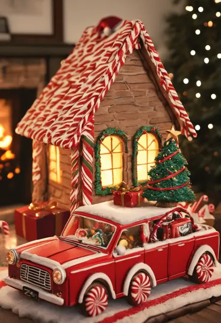 圣诞姜饼屋主题建筑ZImage LoRA