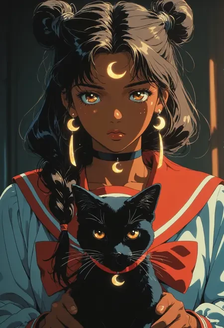 90年代动漫复古/怀旧画风Illus LoRA插图9 90年代动漫复古/怀旧画风Illus LoRA插图9