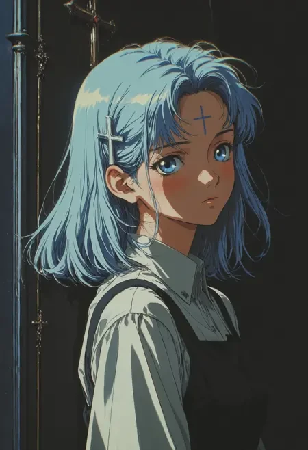 90年代动漫复古/怀旧画风Illus LoRA插图8 90年代动漫复古/怀旧画风Illus LoRA插图8