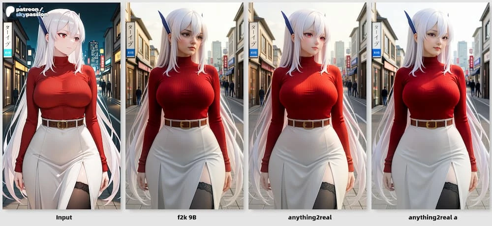 动漫转真人/转3D工具LoRA插图7 动漫转真人/转3D工具LoRA插图7