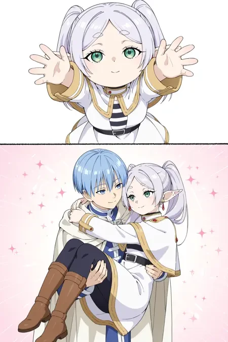 带我走/抱抱我动作姿势Illus LoRA插图7 带我走/抱抱我动作姿势Illus LoRA插图7