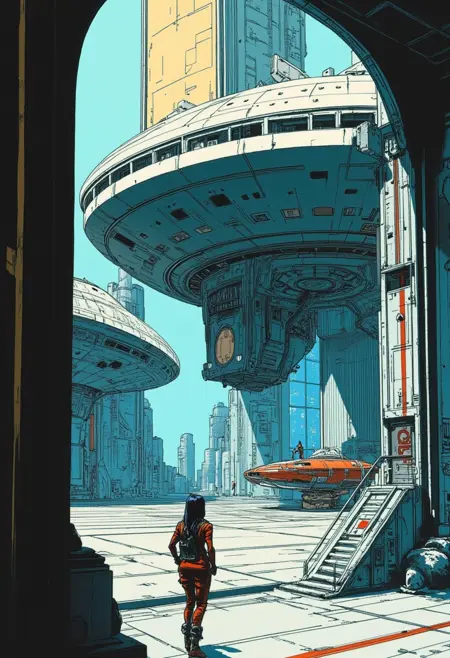 复古漫画/美式科幻插画多版本LoRA