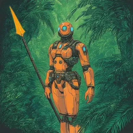 复古漫画/美式科幻插画多版本LoRA插图2 复古漫画/美式科幻插画多版本LoRA插图2