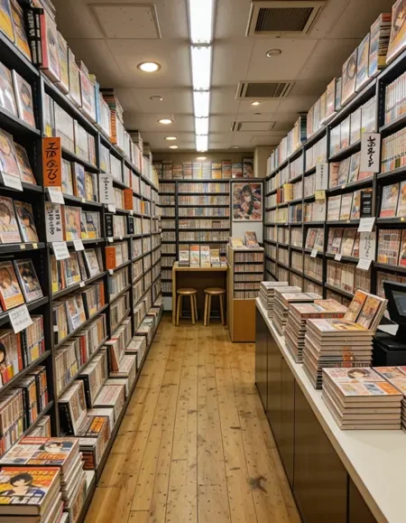 日本漫画书店背景/场景Illus LoRA插图2 日本漫画书店背景/场景Illus LoRA插图2