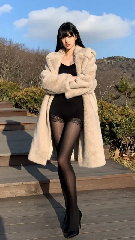 油亮黑丝/长筒袜过膝丝袜ZIT LoRA插图8 油亮黑丝/长筒袜过膝丝袜ZIT LoRA插图8