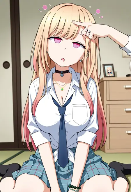 斗鸡眼/对眼角色动作姿势Illus LoRA