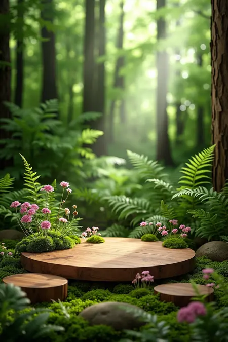 绿色森林Flux/产品展示场景背景LoRA