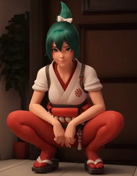 《守望先锋》3D游戏角色LoRA插图6 《守望先锋》3D游戏角色LoRA插图6