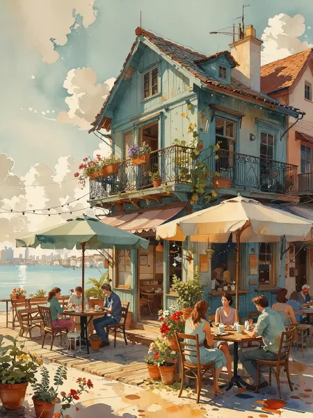 水彩画/水彩风景人物画风ZIT LoRA插图12 水彩画/水彩风景人物画风ZIT LoRA插图12