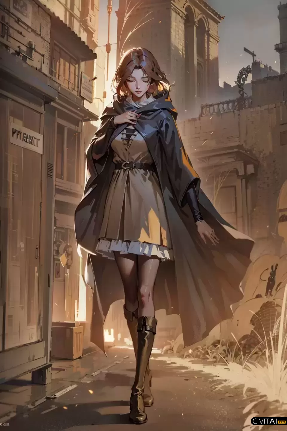 《艾尔登法环》梅琳娜全身特写