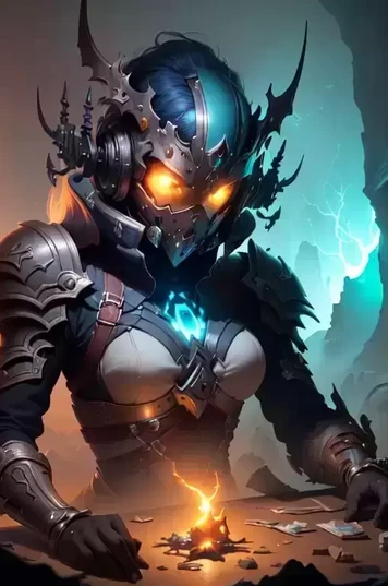 戴着手套头盔外星人装扮的插图