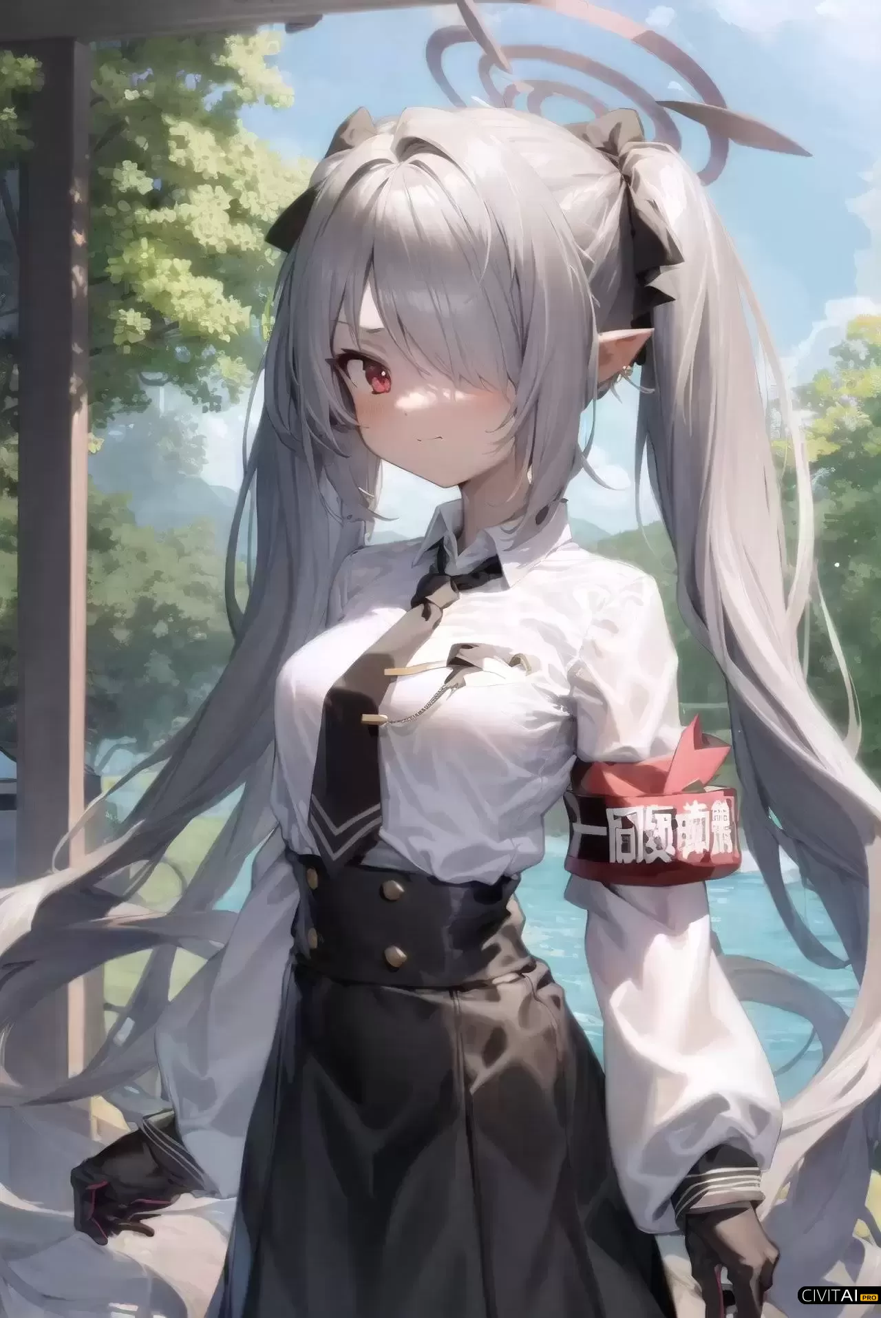 《蔚蓝档案》银镜伊织LoRA模型插图2 《蔚蓝档案》银镜伊织LoRA模型插图2