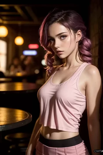 穿着粉红上衣的丹麦女孩