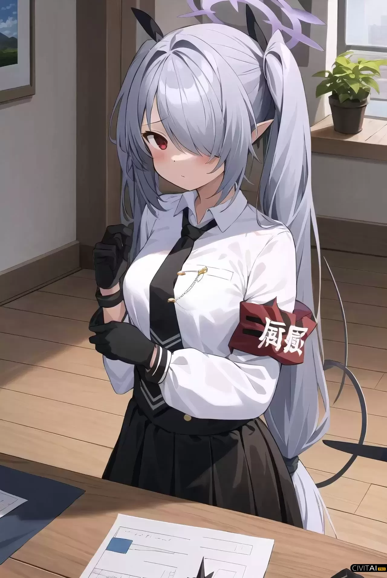 《蔚蓝档案》银镜伊织LoRA模型插图 《蔚蓝档案》银镜伊织LoRA模型插图