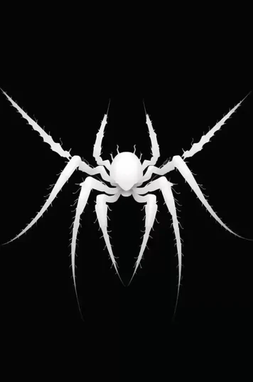 以白色蜘蛛为特征的logo标志