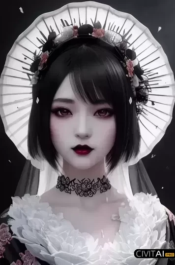 醉人的乳白色裙摆日本女性细腻肖像