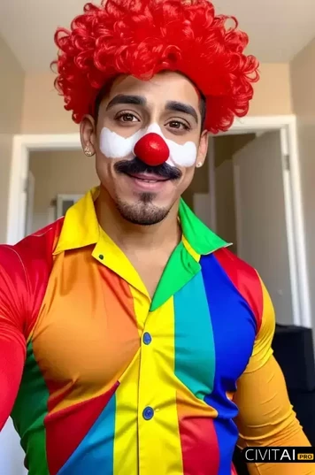 欢乐小丑的自拍照