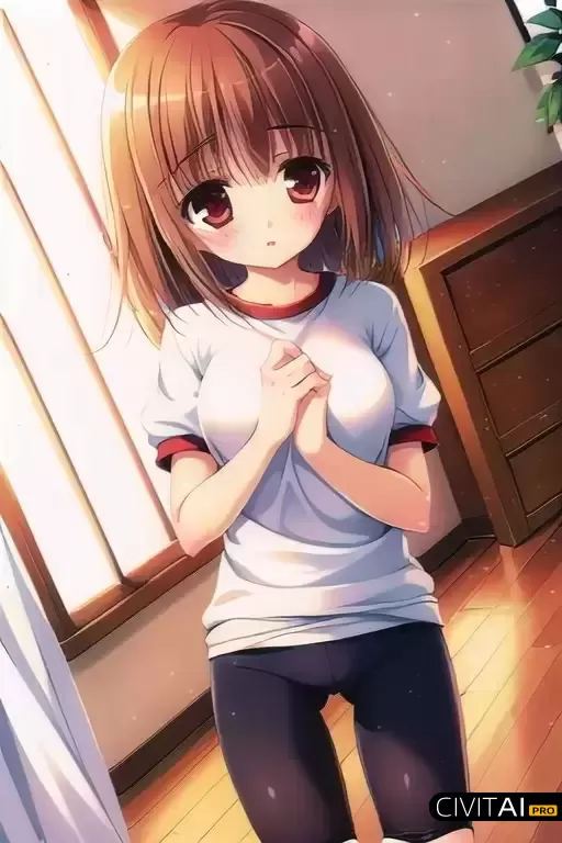 穿着体育制服的短发女孩