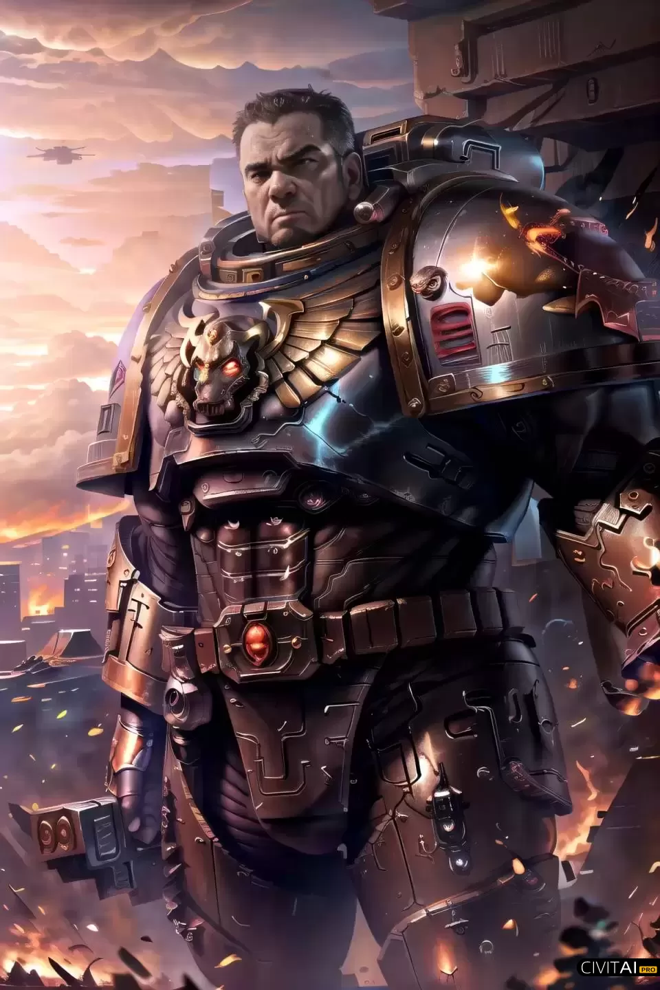 穿着铠甲的宇宙战士