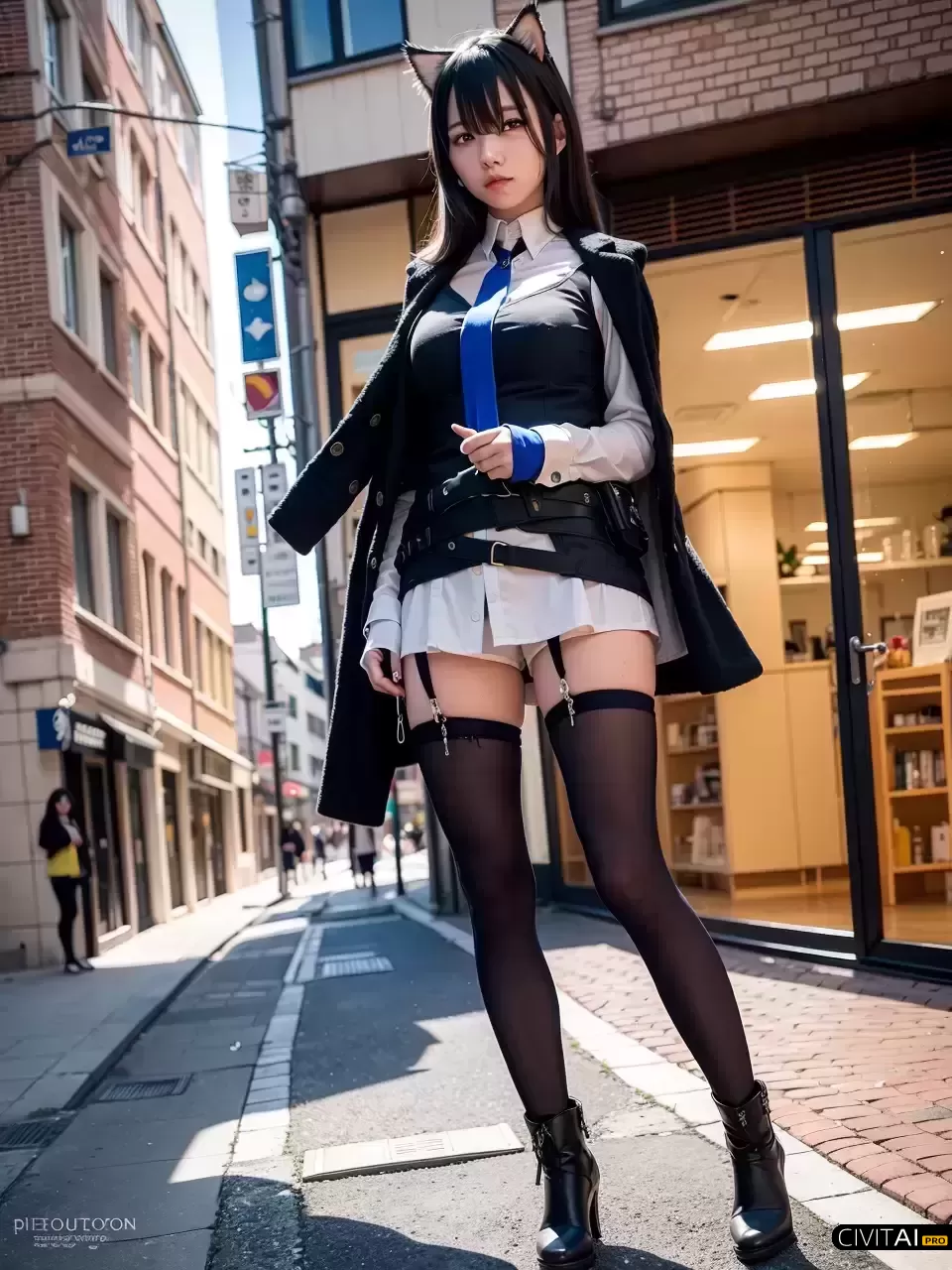 东京街头的可爱女孩