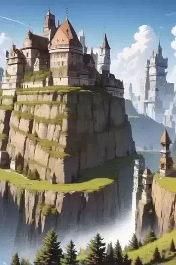 重复出现守望塔的壮丽景色