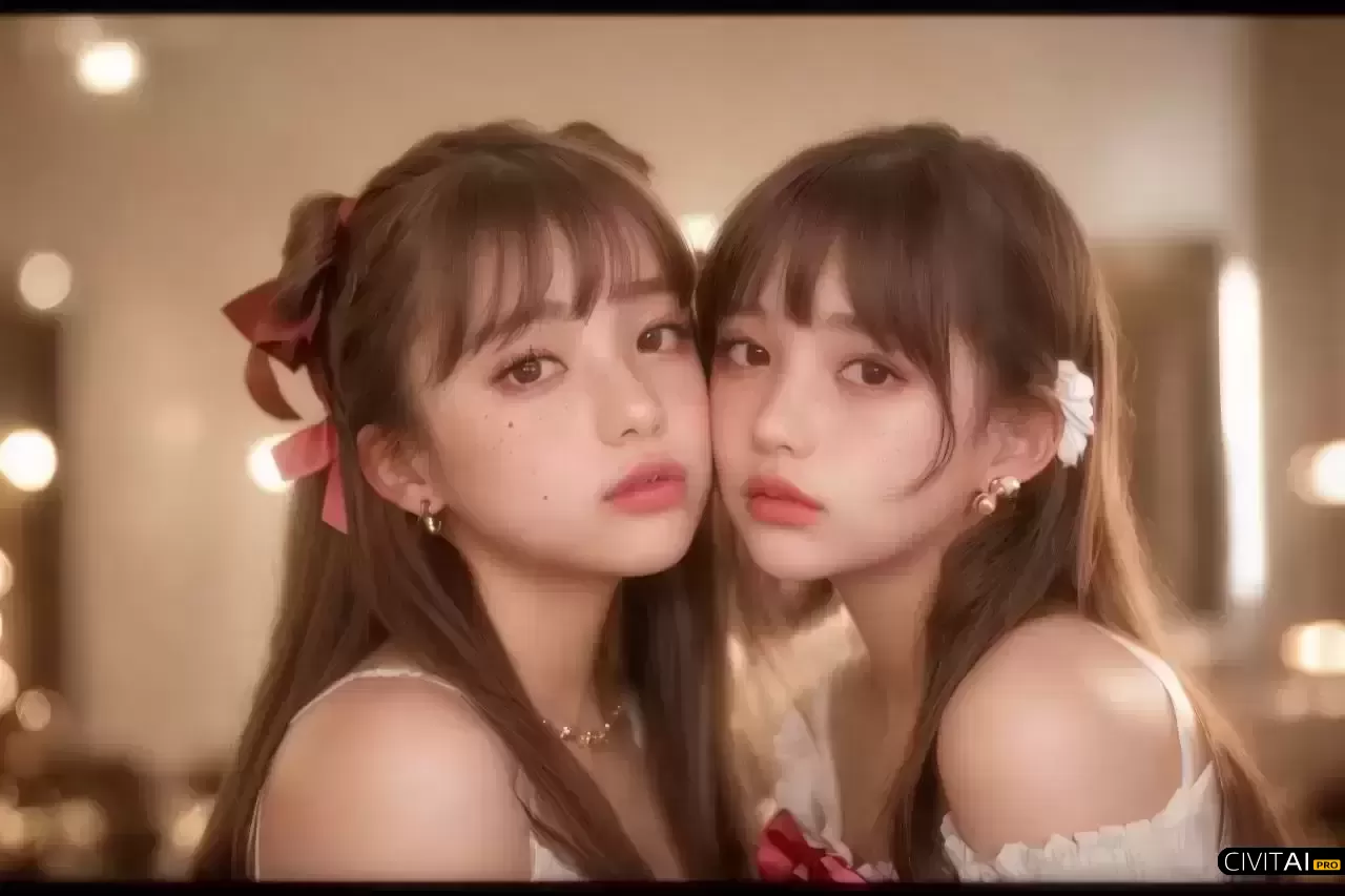 珠光宝气的两位少女