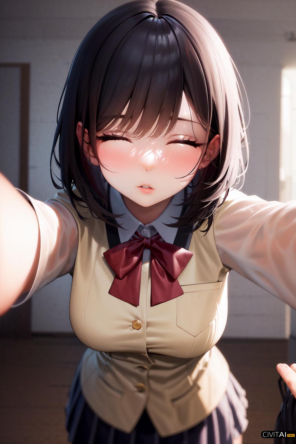 被壁咚/被按到墙上LoRA姿势模型插图2 被壁咚/被按到墙上LoRA姿势模型插图2