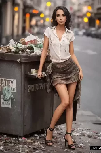 欧洲醉酒女商人的夜晚之行