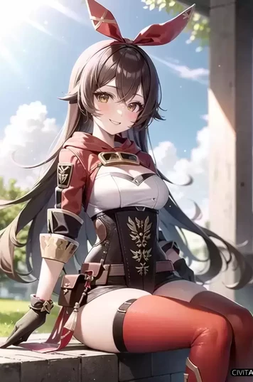 《原神》中的琥珀享受宁静时刻