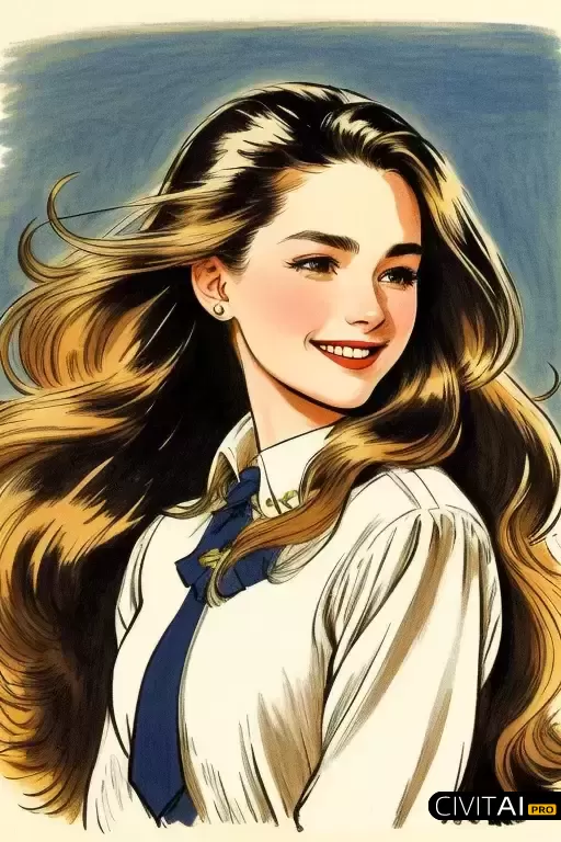 面带微笑的美丽女人