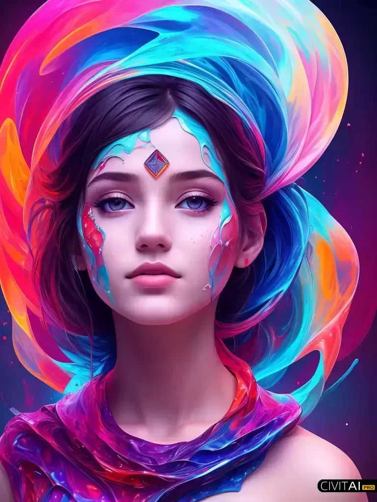 超现实未来主义女孩之美