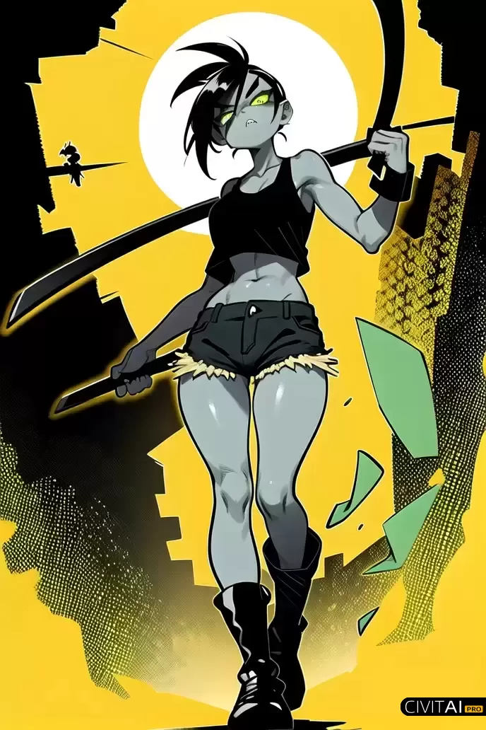 拿着刀剑的霸道女性