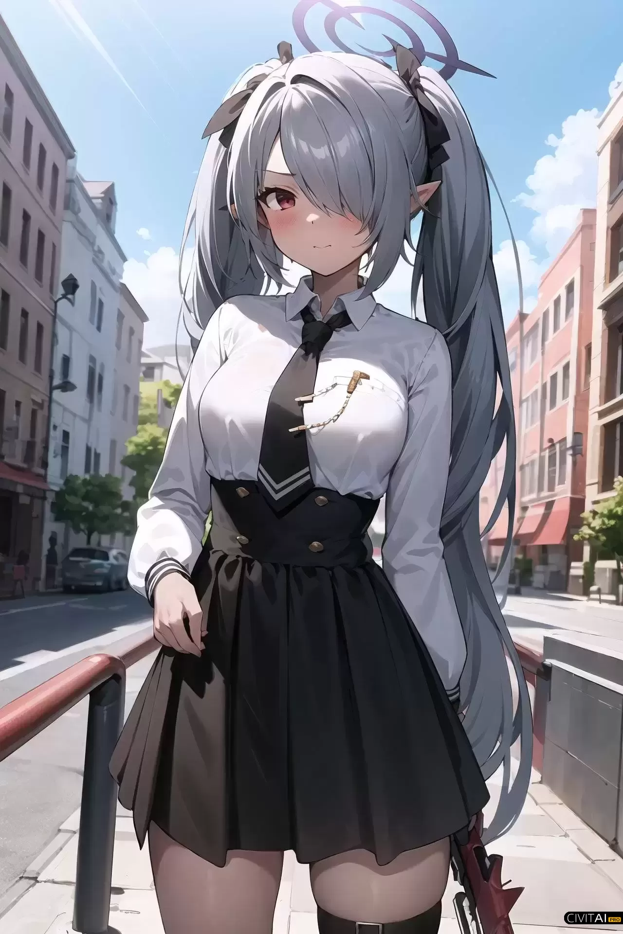 《蔚蓝档案》银镜伊织LoRA模型插图3 《蔚蓝档案》银镜伊织LoRA模型插图3