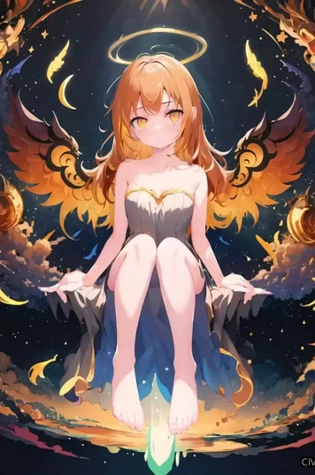 拥有天使化特质的少女