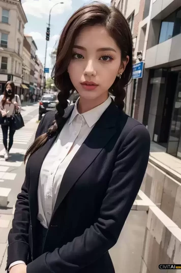 双辫女郎的城市神秘探索之旅