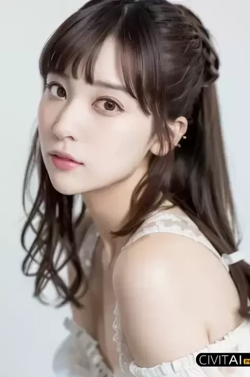 有着短短马尾辫和刘海的女孩