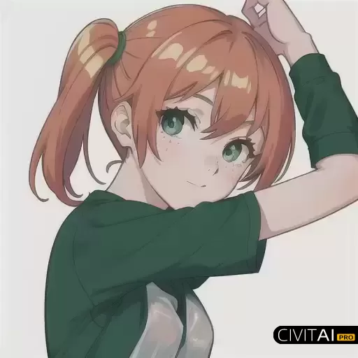 面部覆盖着可爱的雀斑的女孩