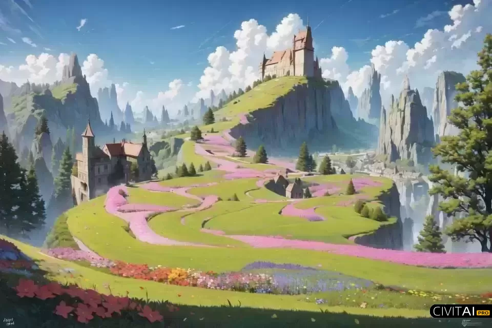 自然风光景观户外全景冷杉住宅建筑