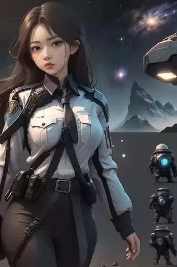 融合韩式美感的女性警察