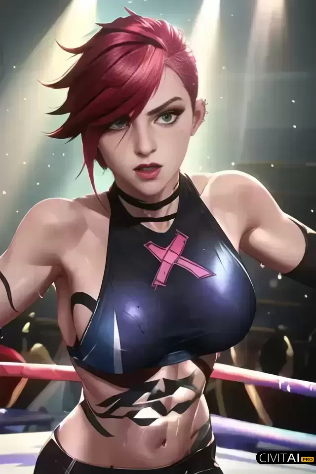 《英雄联盟》蔚角色肌肉女性胜利瞬间