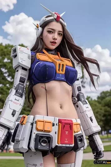 超高清高达机甲装甲美少女